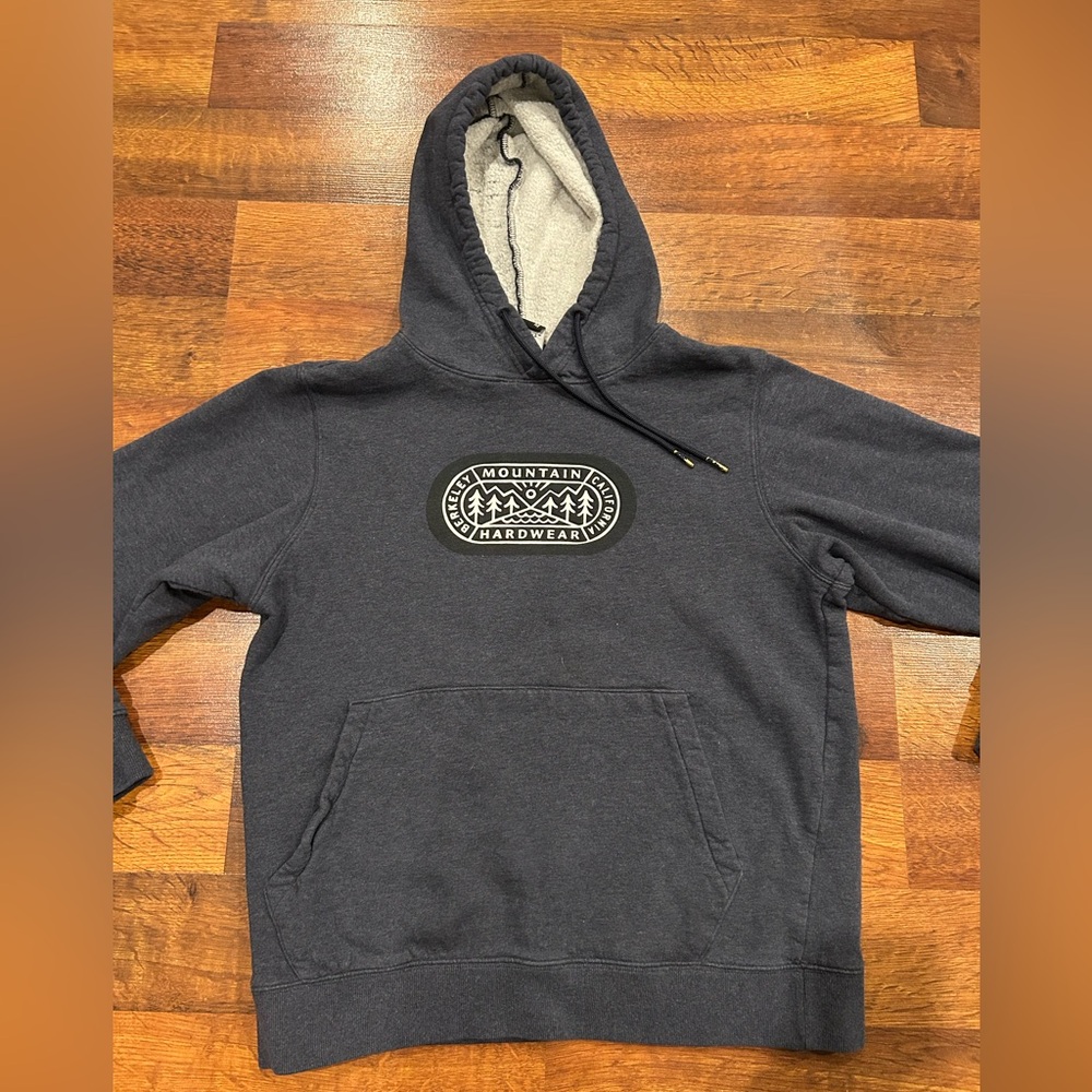 Mountain Hardwear Berkley California Hoodie Sweatshirt Mens Size M Blue Outdoor